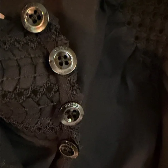 Fendi Black Smocked Top - Picture 5 of 9